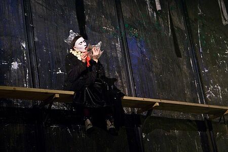 спектакль "Гамлет", в рамках проекта инженерного театра АХЕ "Глория Транзит". премьера 2020 год