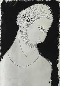 ink, pen, sauce; 29x42cm; 2024